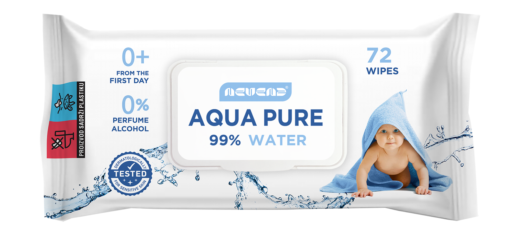 Nevena Aquapure Baby Wet Wipes